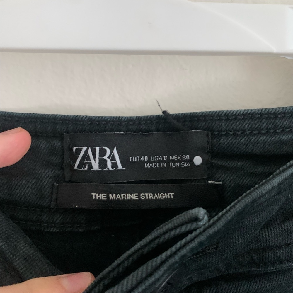 Zara black pants - marine straight